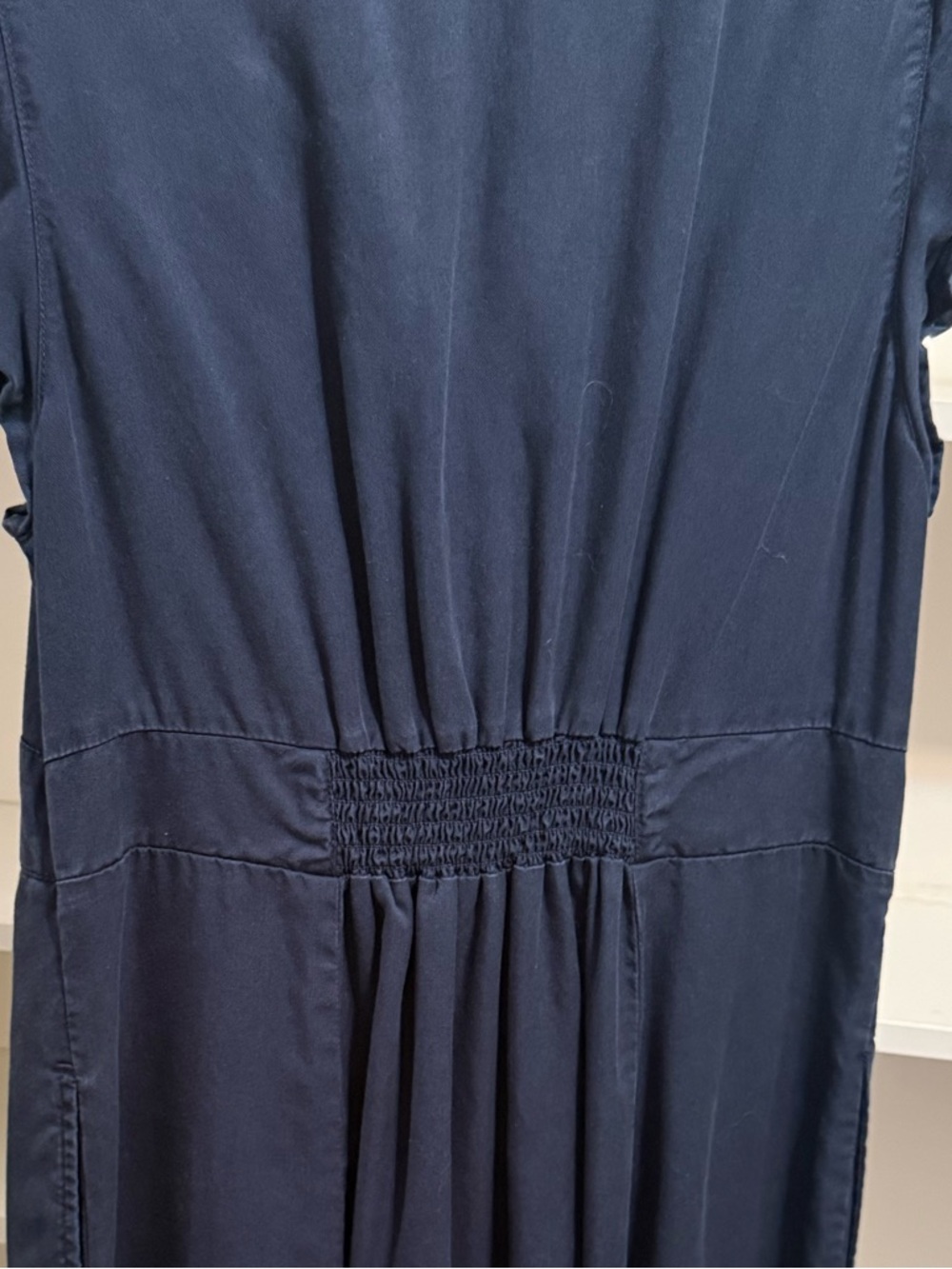QUINCE Navy Midi Dress • M - Picture 6 of 8